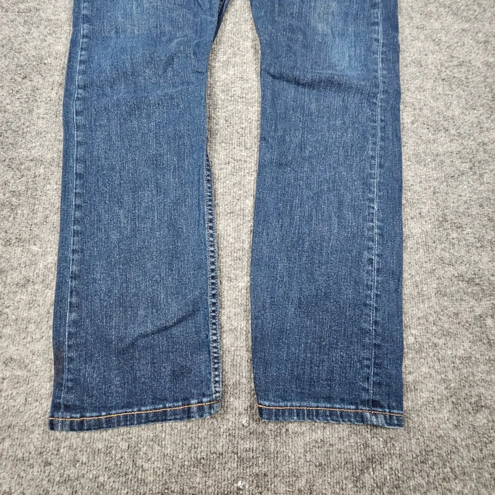 Levi's 513 Slim Straight Jeans Men 36x32 Dark Wash Blue Stretch Denim 085130183 - Picture 3 of 11